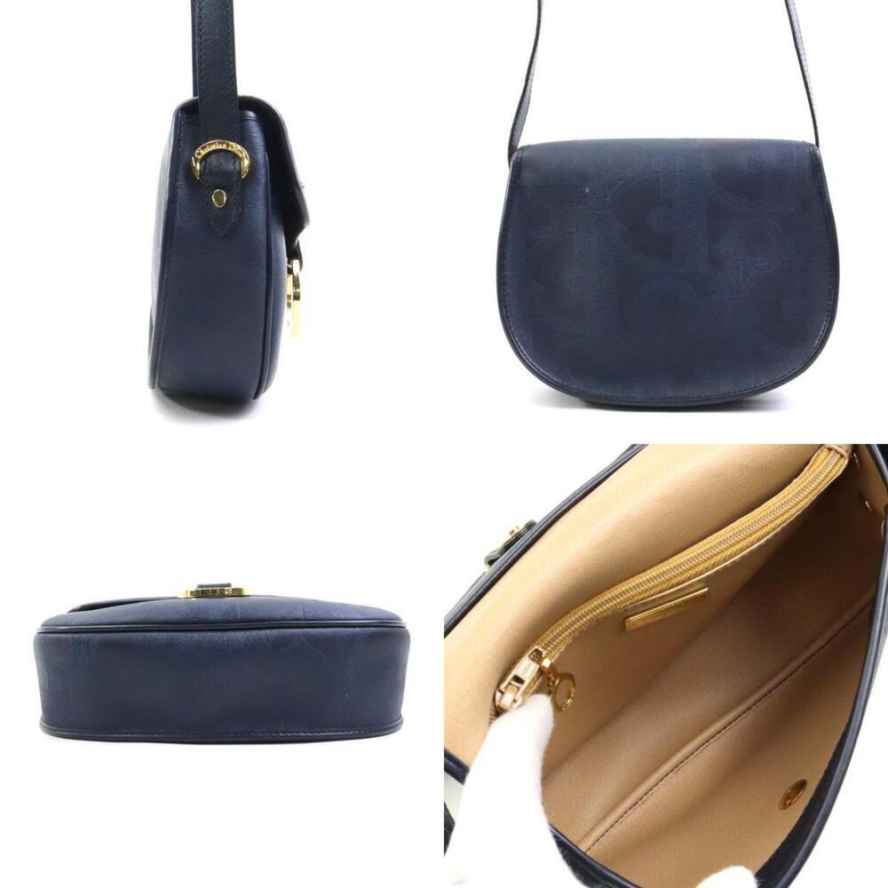 CHRISTIAN DIOR Blue Leather Shoulder Bag - Picture 2 of 5